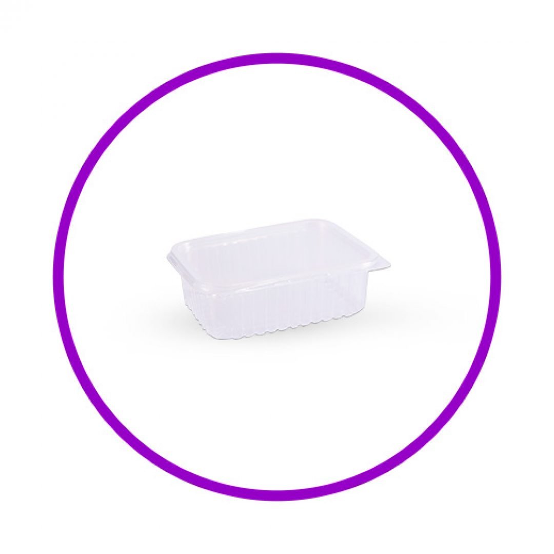 Pote plástico retangular PP