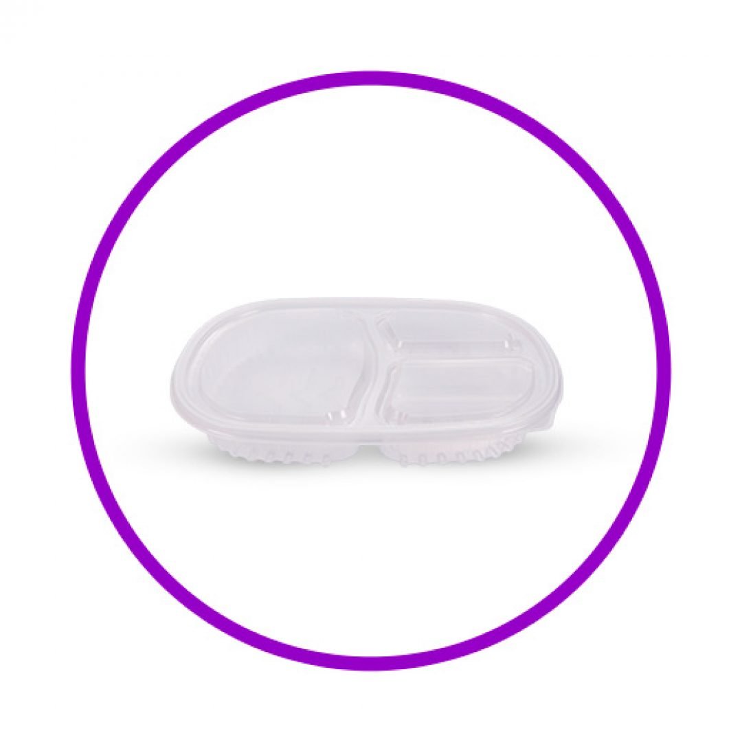 marmitex plástica com divisória