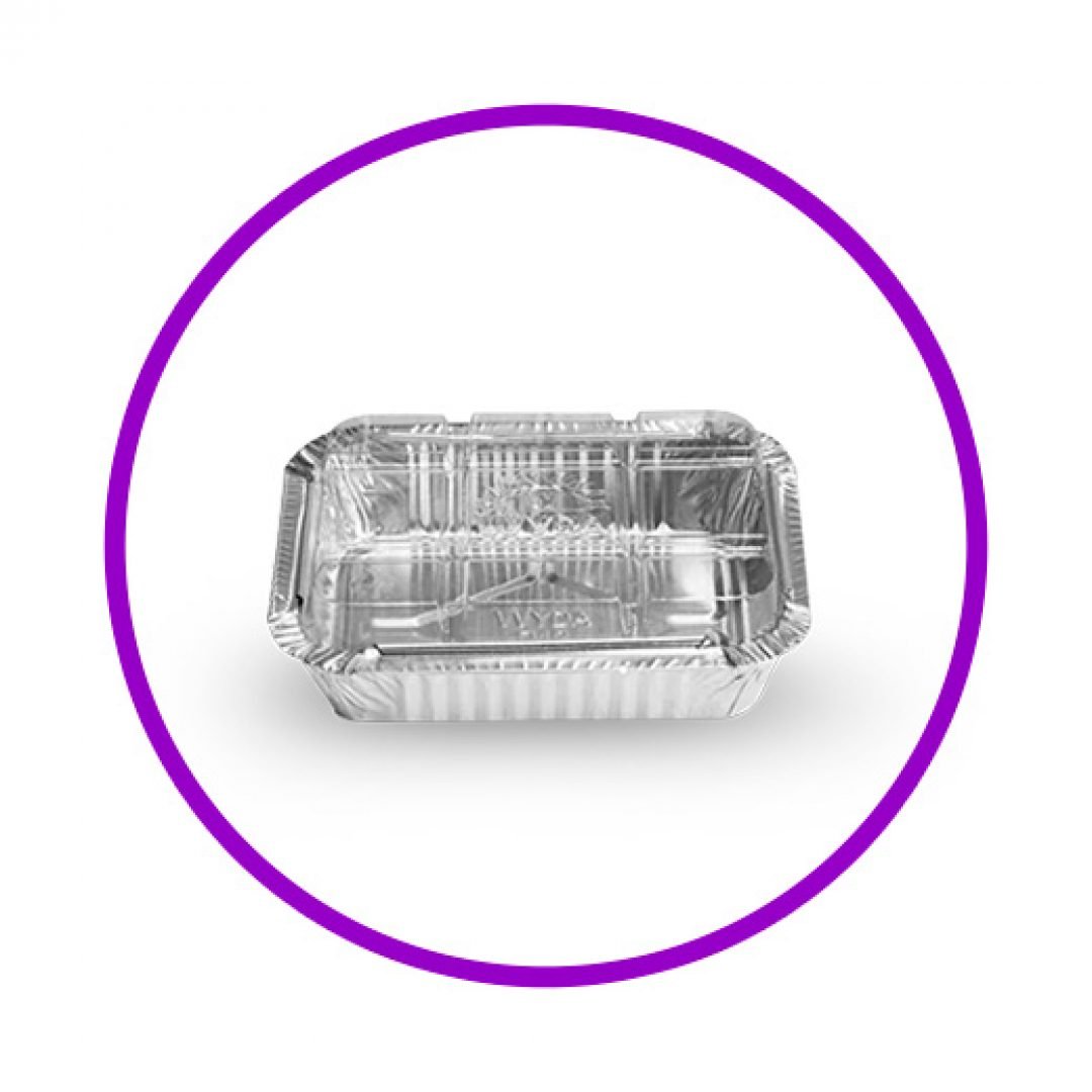 marmitex retangular com tampa pet